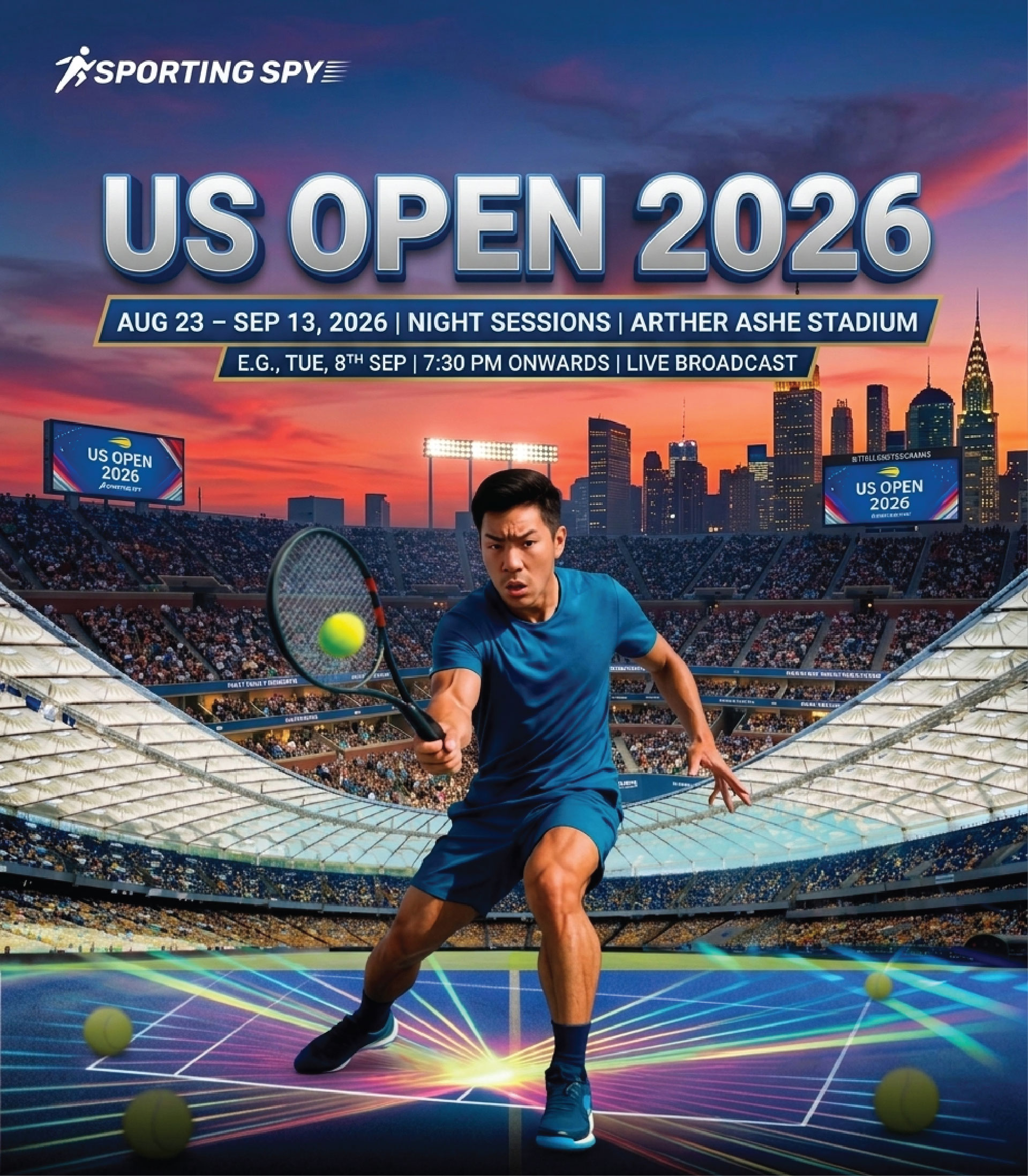 US Open Tennis Tournament 2026 Date, Time, TV Schedule, and the best guide to Watch Live Stream